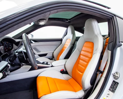 PORSCHE-911-TURBO-S-CINZA-GELO-METALICO-BANCO-MOTORISTA