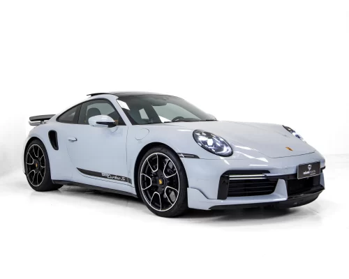 PORSCHE-911-TURBO-S-CINZA-GELO-METALICO-DIANTEIRA-DIREITA