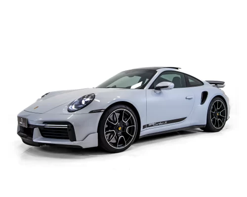 PORSCHE-911-TURBO-S-CINZA-GELO-METALICO-DIANTEIRA-ESQUERDA