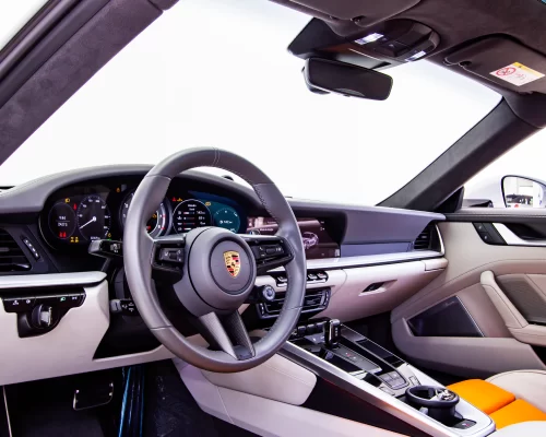 PORSCHE-911-TURBO-S-CINZA-GELO-METALICO-PAINEL-MOTORISTA