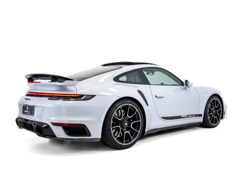 PORSCHE-911-TURBO-S-CINZA-GELO-METALICO-TRASEIRA-DIREITA