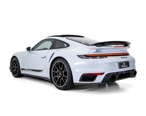 PORSCHE-911-TURBO-S-CINZA-GELO-METALICO-TRASEIRA-ESQUERDA